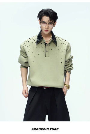 desc::starry-pearl-embellished-polo-sweatshirt-oversized-detail-img-9