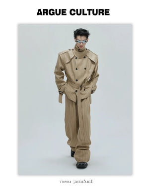 desc::striped-deconstructed-padded-shoulder-trench-coat-set-detail-img-10