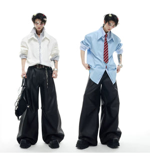 desc::striped-fake-two-piece-patchwork-streetwear-shirt-detail-img-4