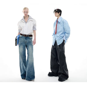 desc::striped-fake-two-piece-patchwork-streetwear-shirt-detail-img-8