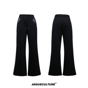 striped-faux-two-piece-patchwork-cardigan-sweatshirt-set-black-top