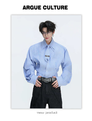 desc::striped-oversized-padded-shoulder-tie-shirt-detail-img-9