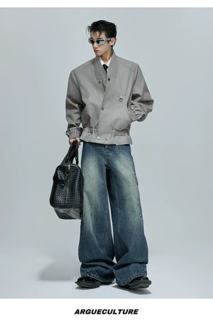 desc::striped-stand-collar-boxy-jacket-unisex-streetwear-essential-detail-img-3