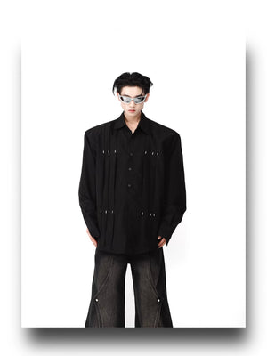 desc::studded-pleated-cropped-shirt-with-shoulder-pads-for-men-detail-img-12