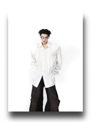 desc::studded-pleated-cropped-shirt-with-shoulder-pads-for-men-detail-img-6