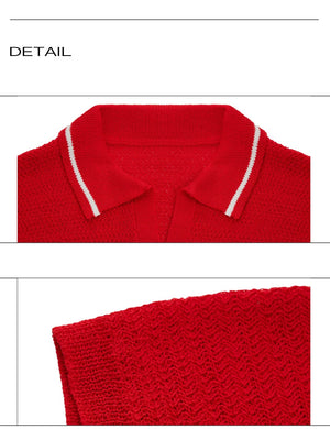 desc::textured-knit-polo-contrast-stitching-oversized-shirt-detail-img-18