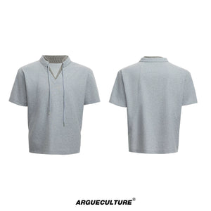 v-neck-houndstooth-streetwear-set-curved-pants-apricot-bottoms