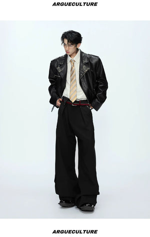 desc::vintage-geisha-graphic-pin-cropped-leather-jacket-detail-img-11