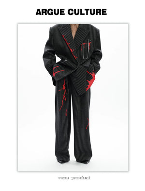 desc::vintage-striped-wool-blazer-deconstructed-suit-detail-img-13