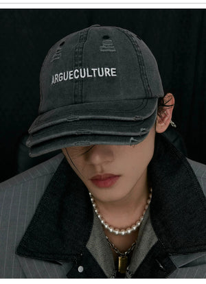 desc::washed-distressed-3-layer-brim-baseball-cap-detail-img-2