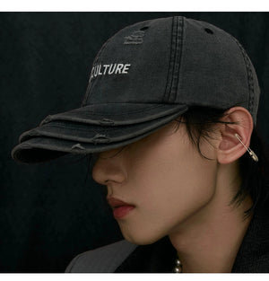 desc::washed-distressed-3-layer-brim-baseball-cap-detail-img-3