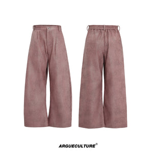 waxed-ribbed-distressed-curved-leg-streetwear-pants-gray