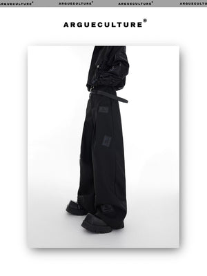 desc::wide-leg-3d-leather-patch-streetwear-suit-pants-detail-img-3