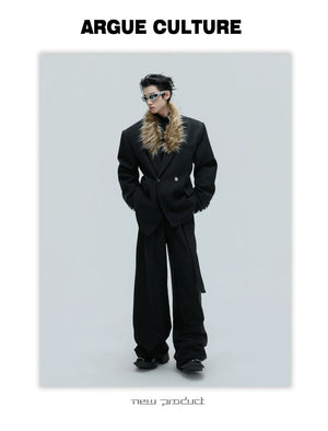 desc::wool-fur-collar-oversized-blazer-wide-leg-suit-set-detail-img-14