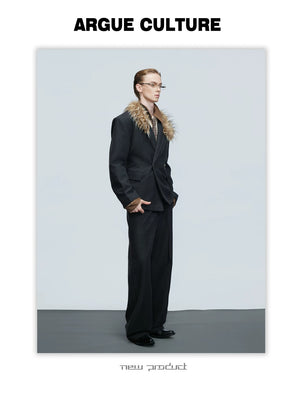 desc::wool-fur-collar-oversized-blazer-wide-leg-suit-set-detail-img-6