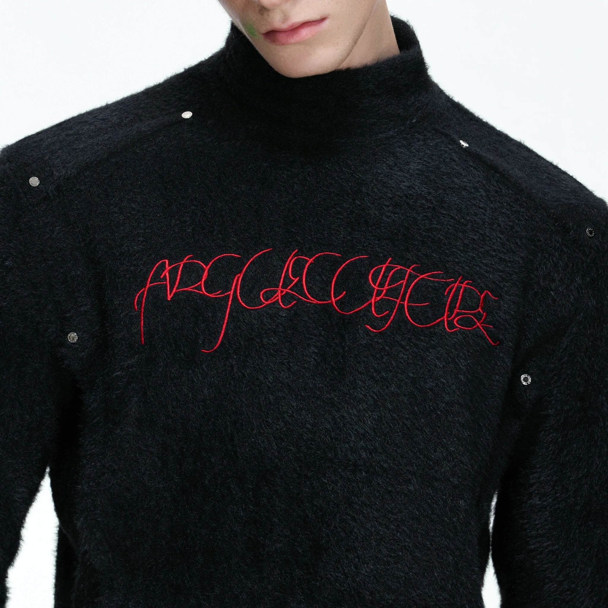 Deconstructed Cotton Mock-Neck Top | Argue Culture - main image 5