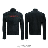 Deconstructed Cotton Mock-Neck Top | Argue Culture - Black Top
