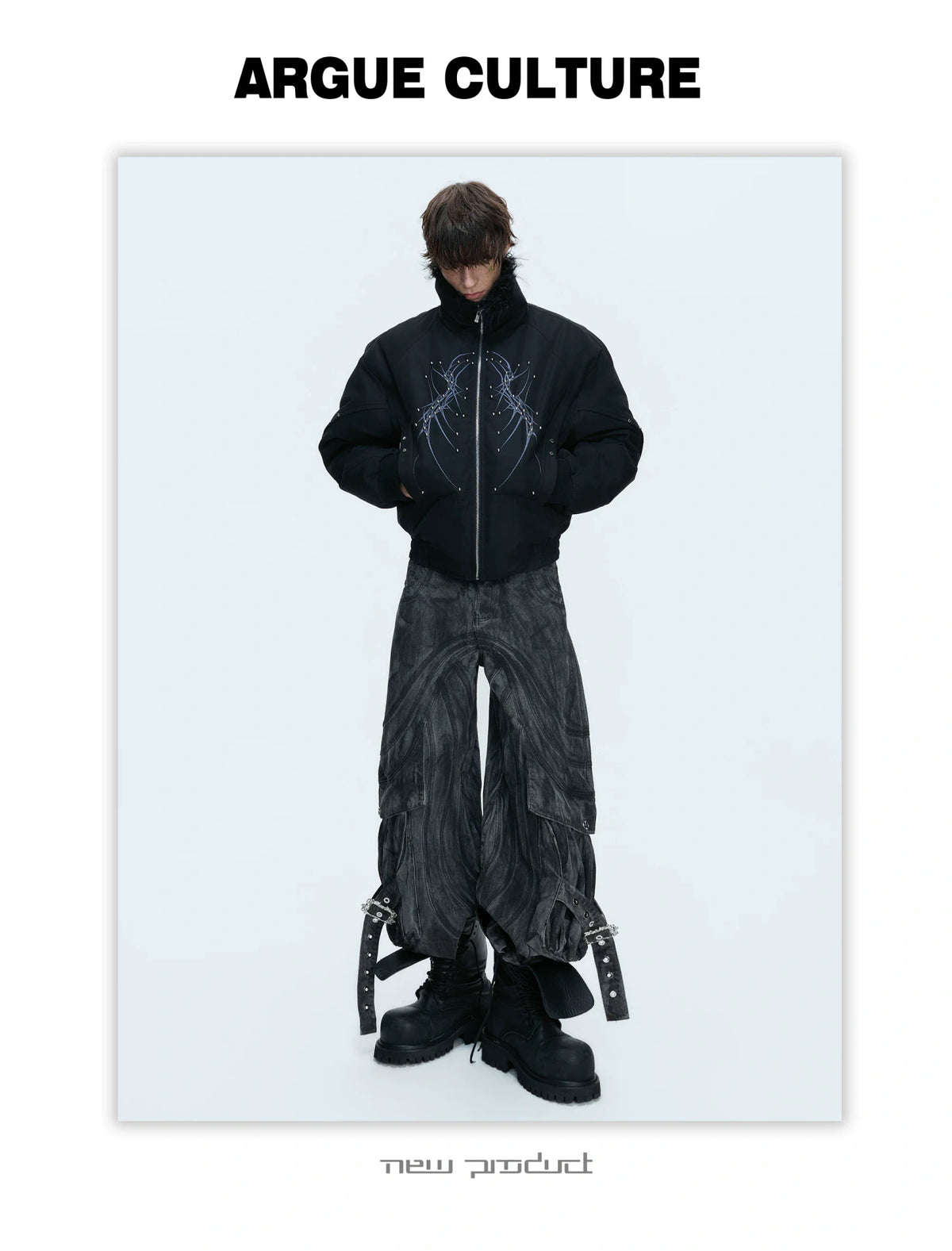 Heavyweight Embroidered Cropped Jacket | Unisex - description image 10
