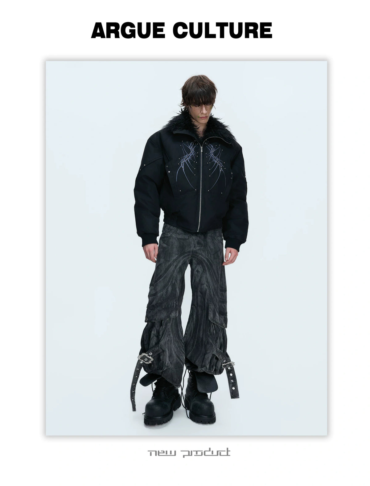 Heavyweight Embroidered Cropped Jacket | Unisex - description image 11
