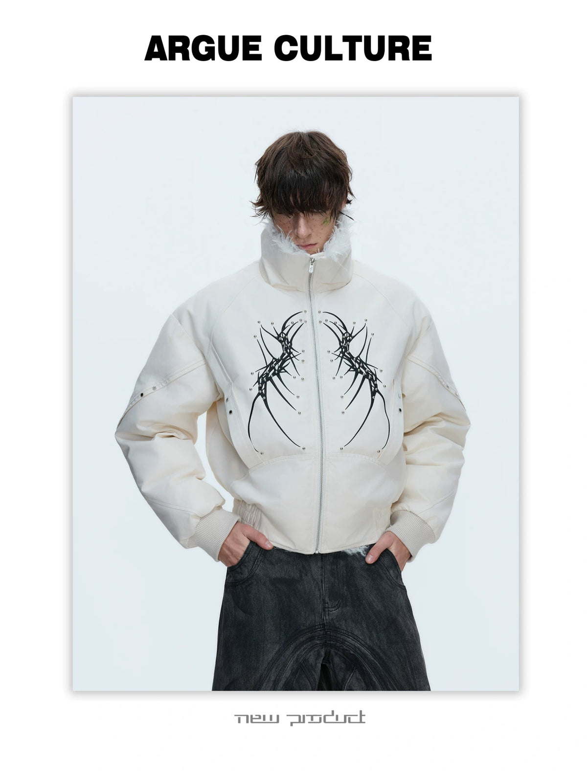 Heavyweight Embroidered Cropped Jacket | Unisex - description image 16