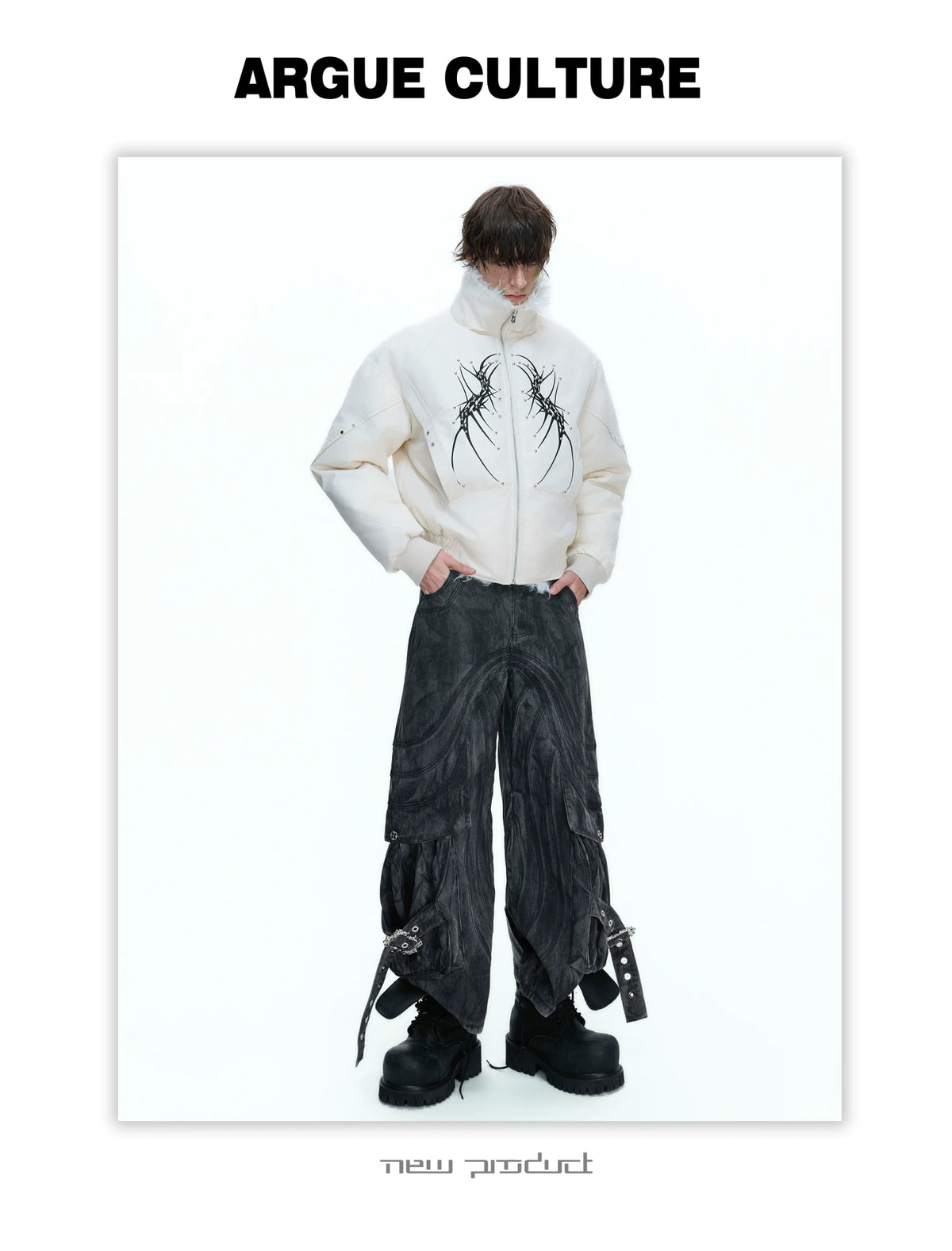 Heavyweight Embroidered Cropped Jacket | Unisex - description image 17