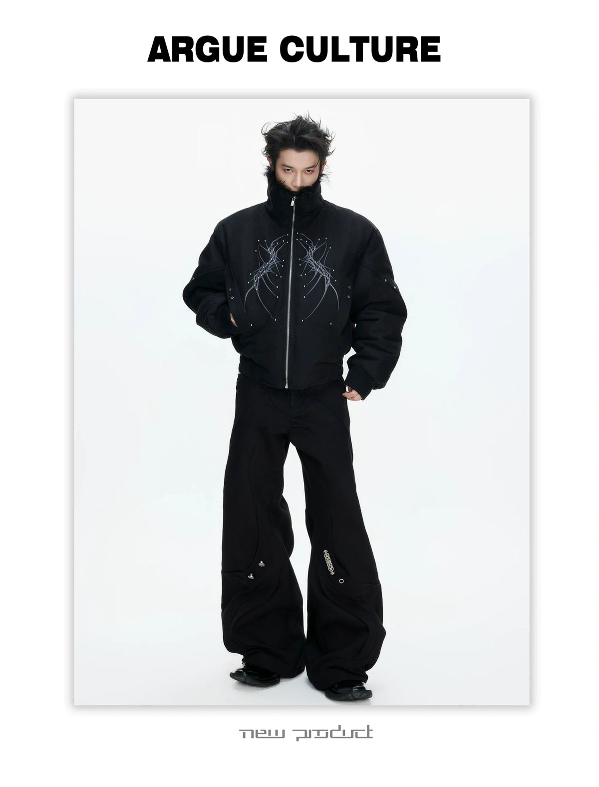 Heavyweight Embroidered Cropped Jacket | Unisex - description image 18