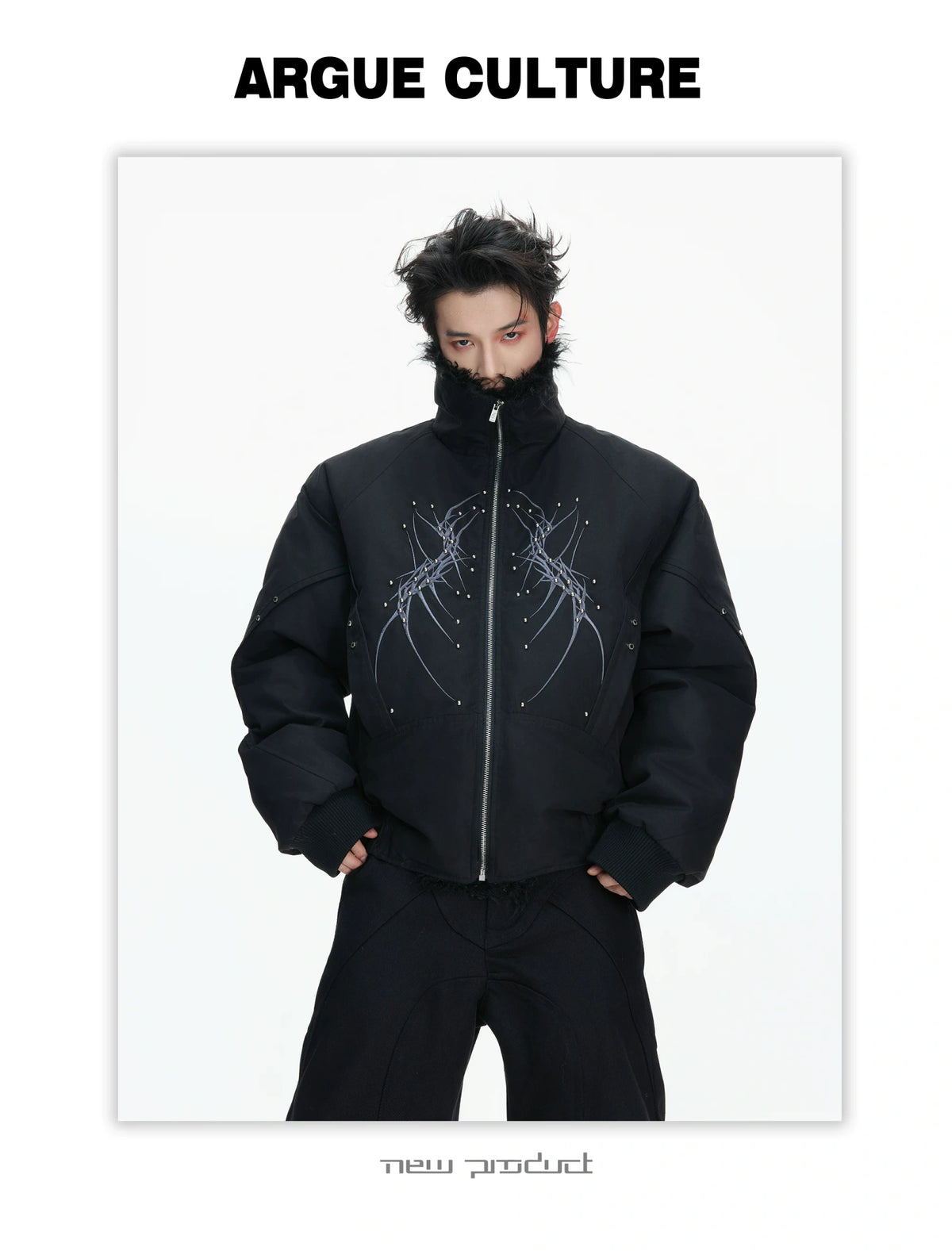 Heavyweight Embroidered Cropped Jacket | Unisex - description image 22
