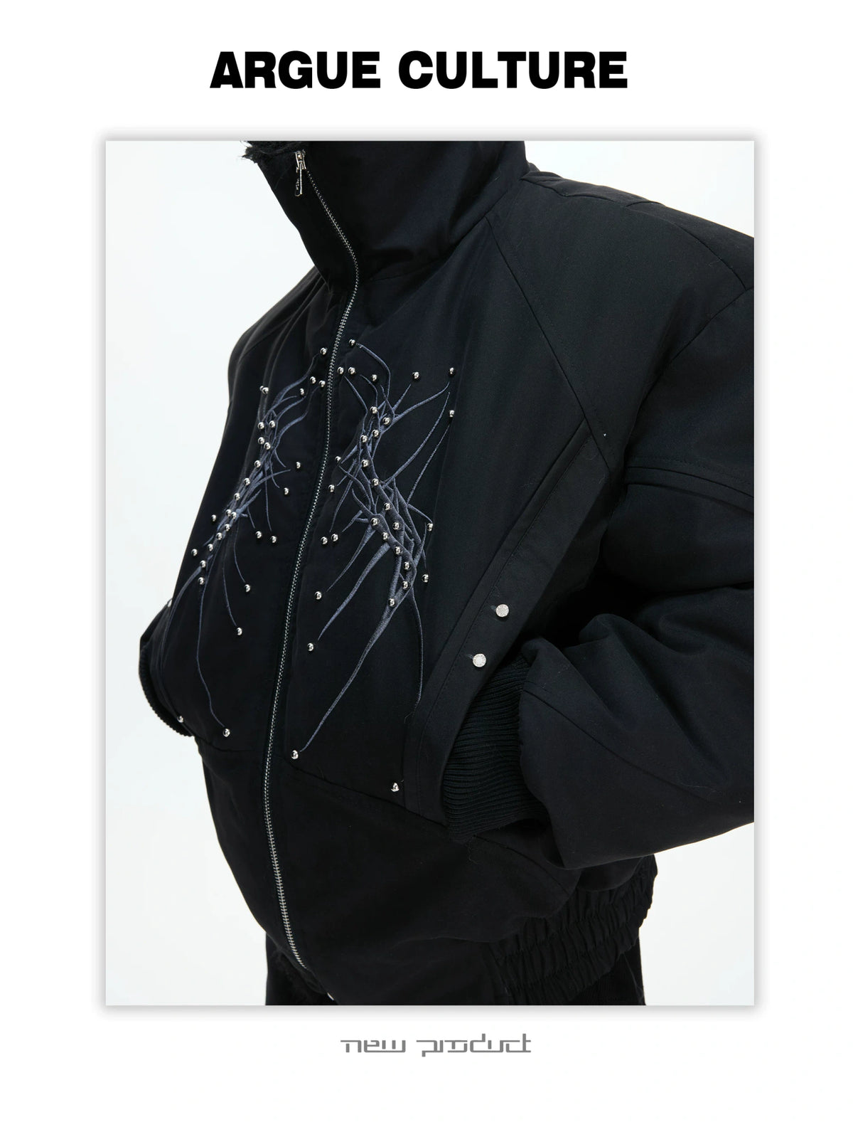 Heavyweight Embroidered Cropped Jacket | Unisex - description image 23