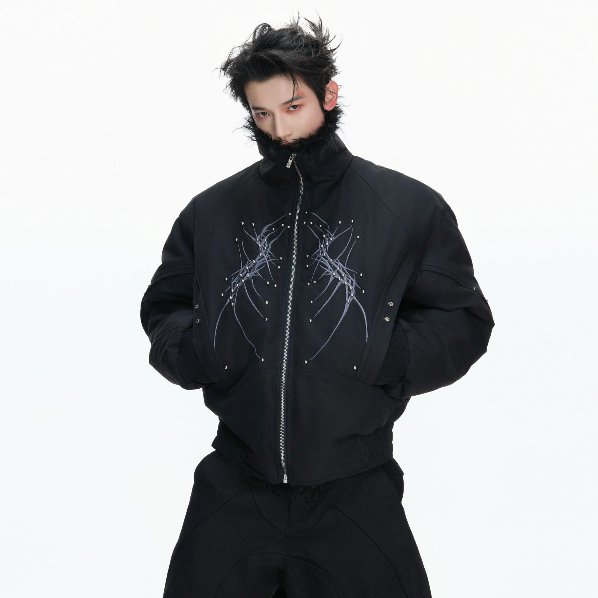 Heavyweight Embroidered Cropped Jacket | Unisex - main image 1
