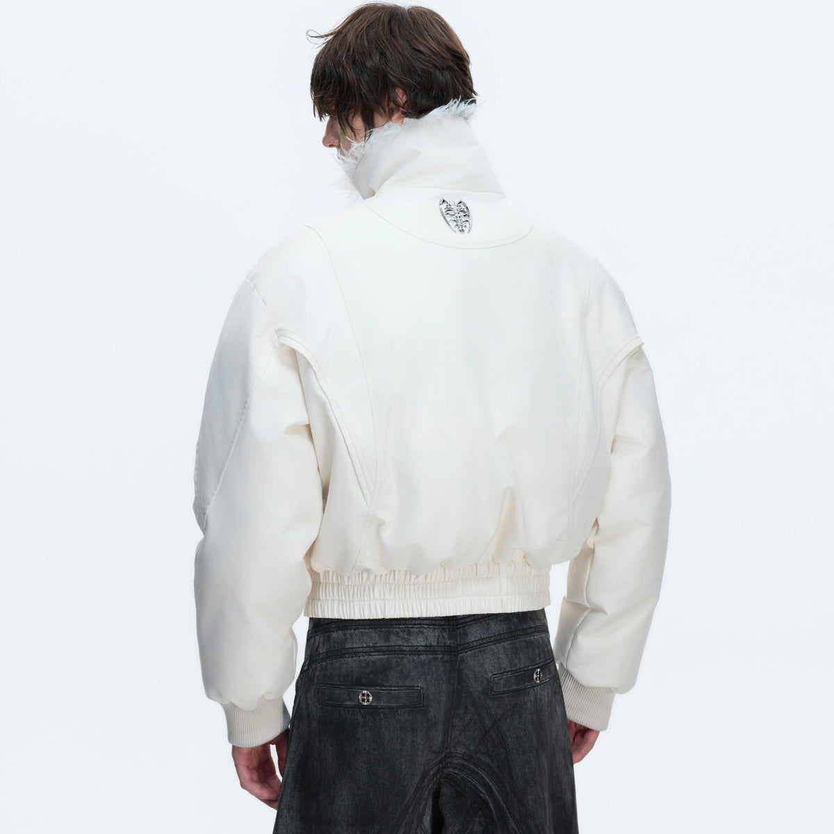 Heavyweight Embroidered Cropped Jacket | Unisex - main image 4