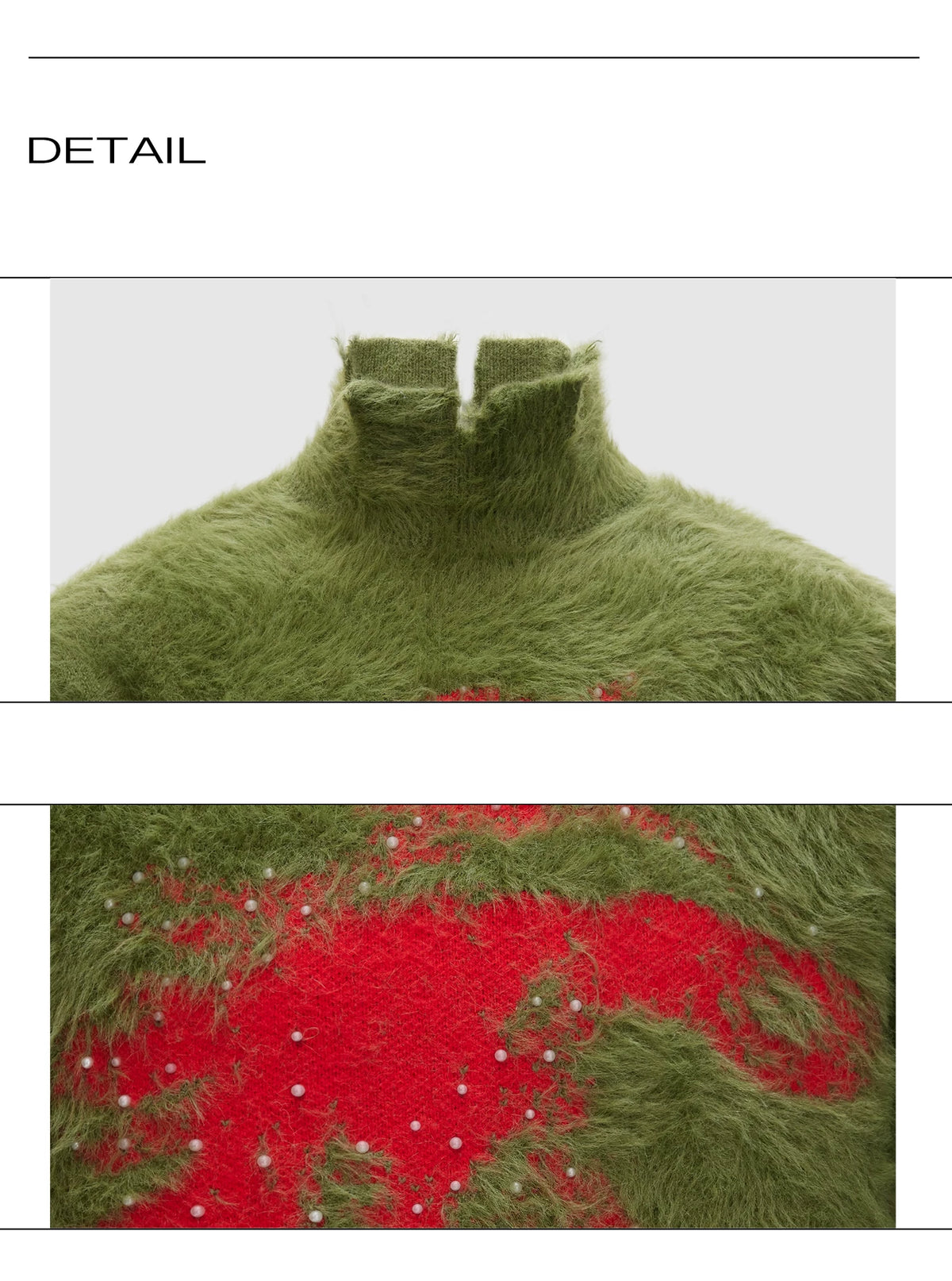 Deconstructed Wool-Blend Mock-Neck Knit Sweater - description image 18