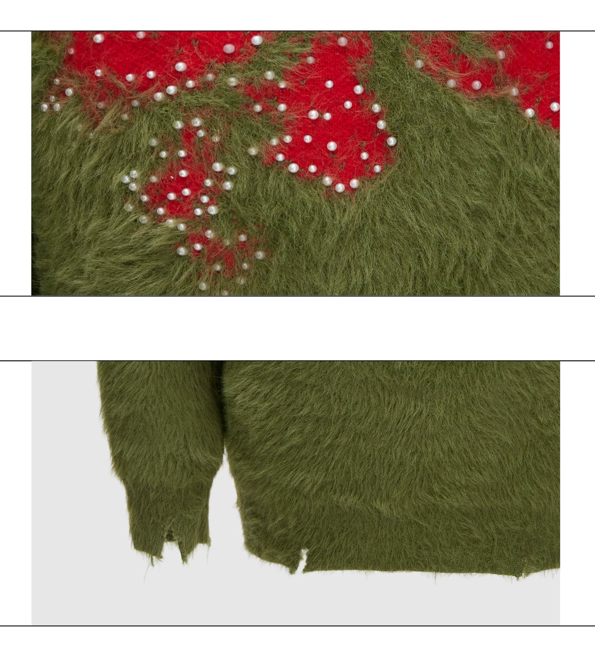 Deconstructed Wool-Blend Mock-Neck Knit Sweater - description image 19