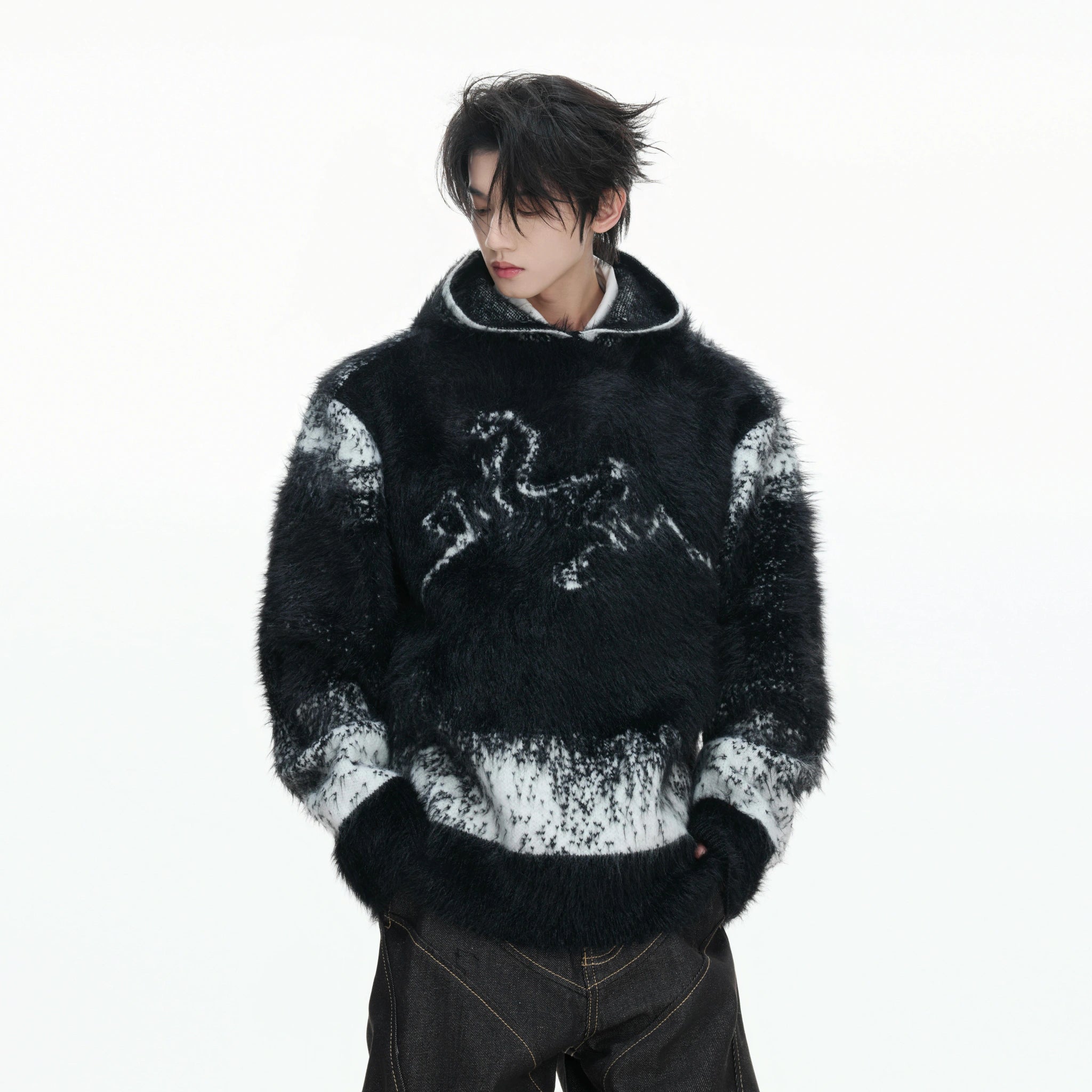 Cloud Gradient Hooded Sweater | Heavyweight Knit - main image 1