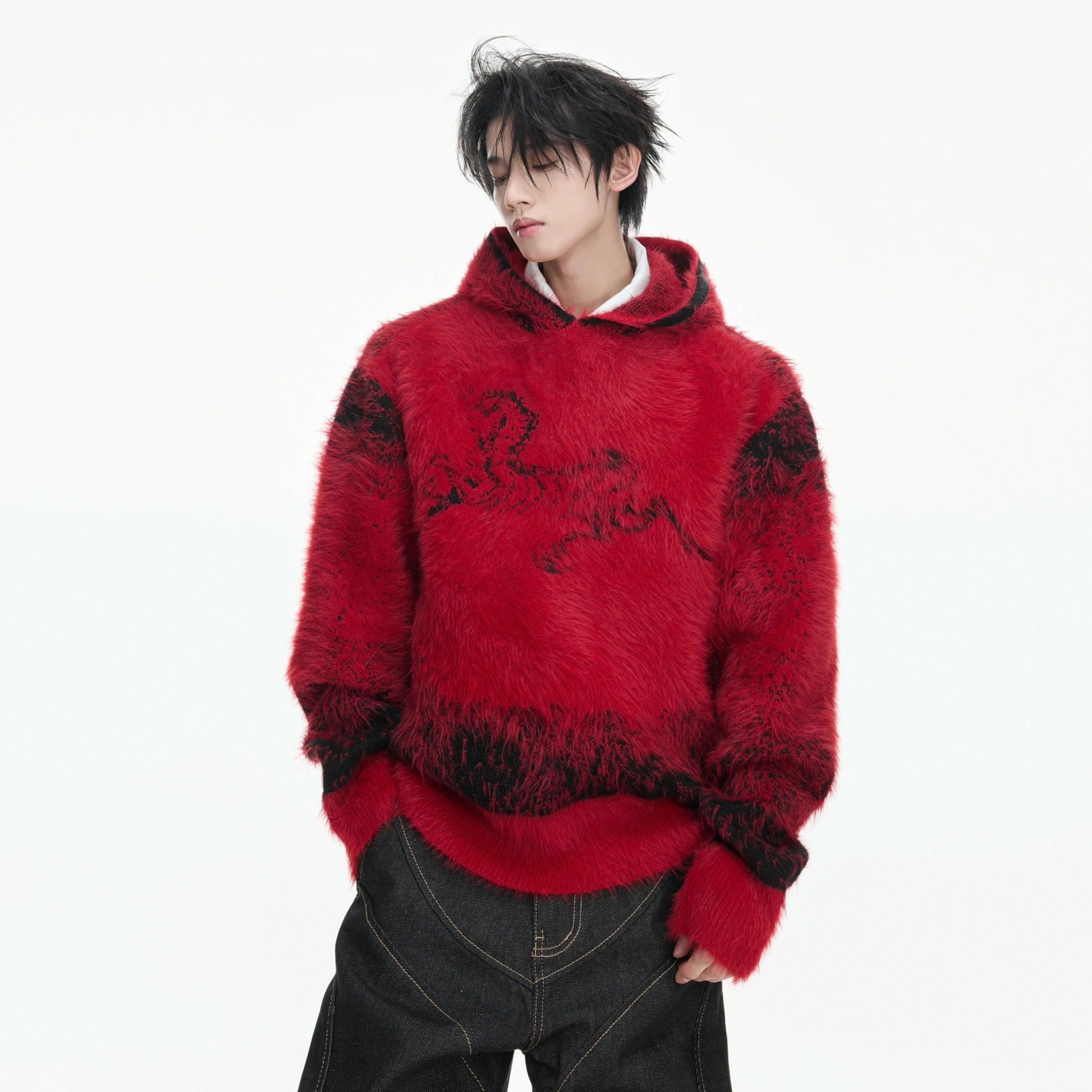 Cloud Gradient Hooded Sweater | Heavyweight Knit - main image 2