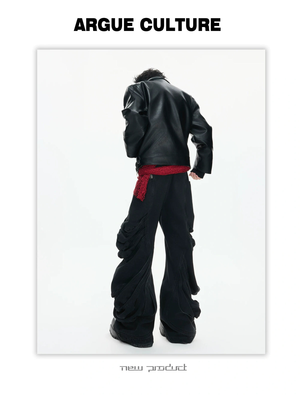 Faux Leather Moto Jacket | Relaxed Unisex Streetwear - description image 7