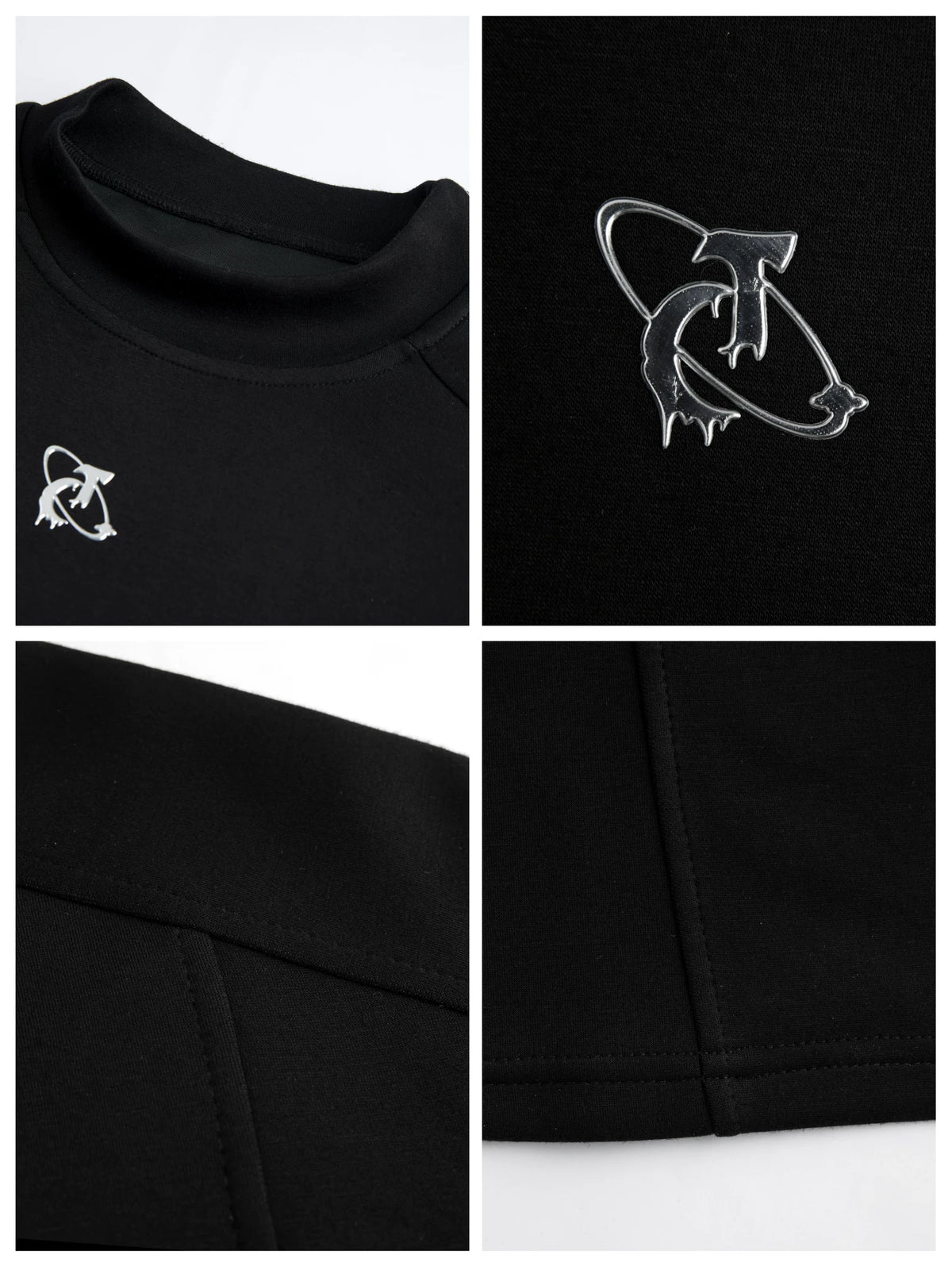 Cotton-Modal Mock Neck Slim-Fit Base Layer Top - main image 4
