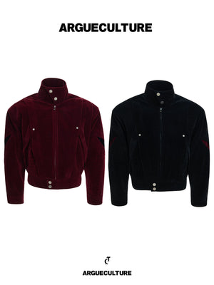 Textured Contrast Short Jacket | Avant-Garde Style - main image 1