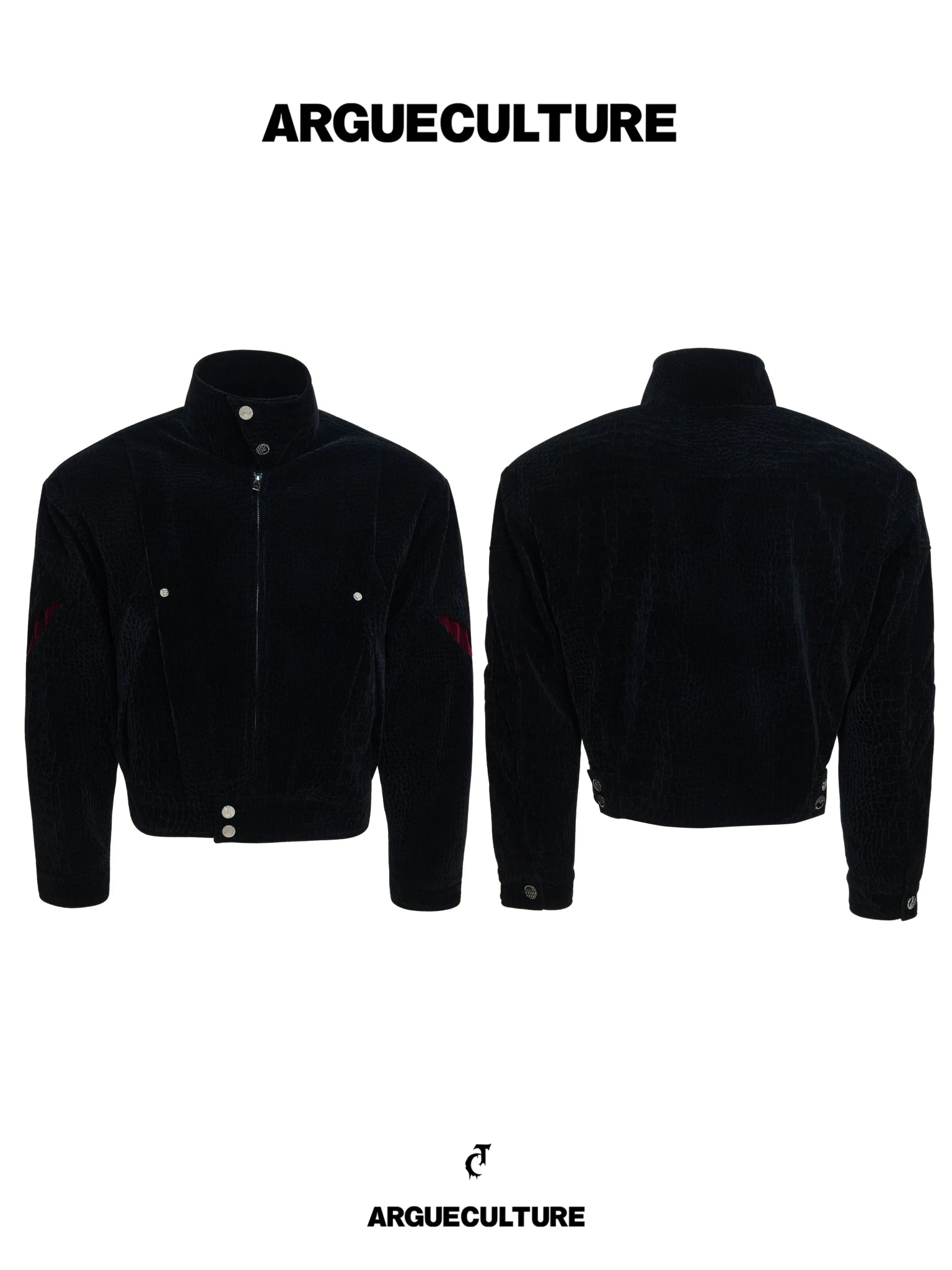 Textured Contrast Short Jacket | Avant-Garde Style - main image 3