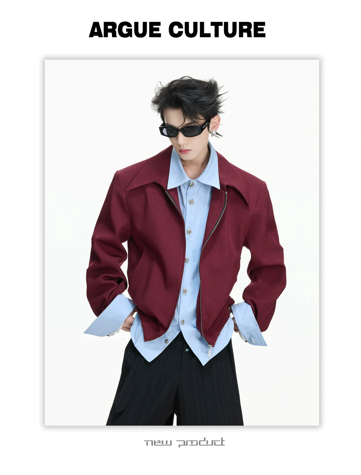 Deconstructed Faux-Layer Jacket | Tencel-Linen Blend - description image 5