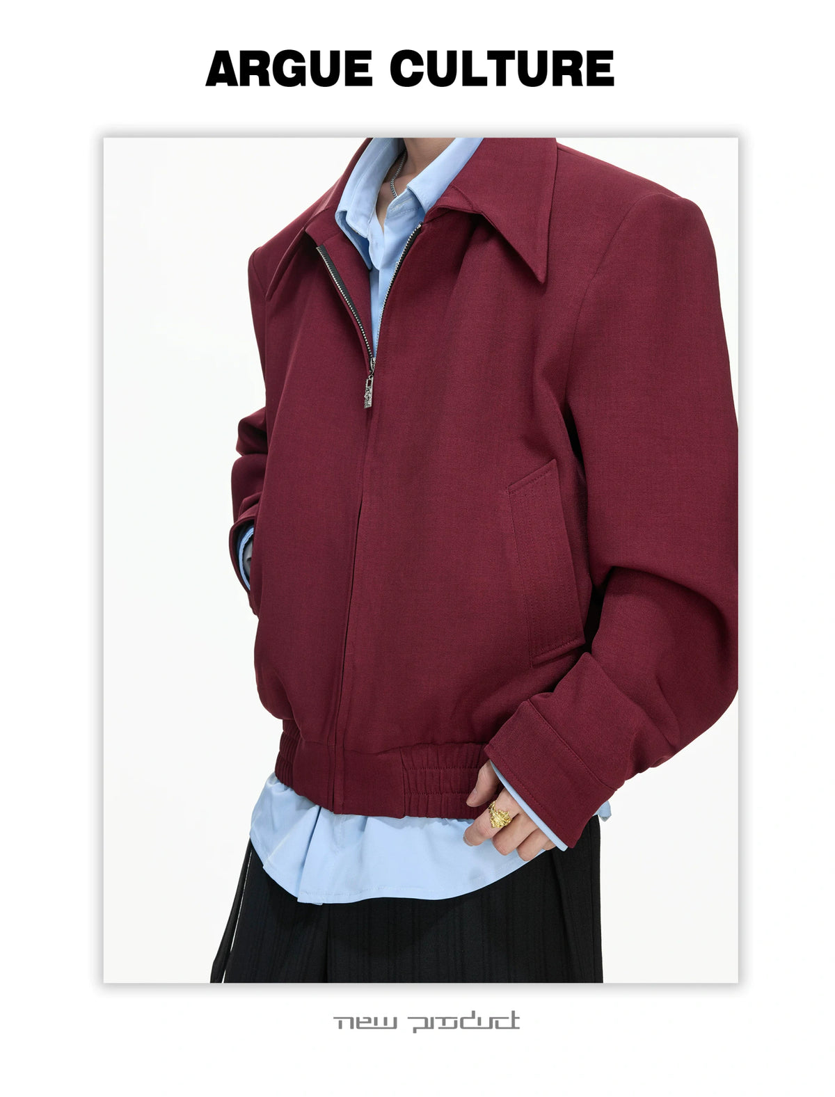 Deconstructed Faux-Layer Jacket | Tencel-Linen Blend - description image 7