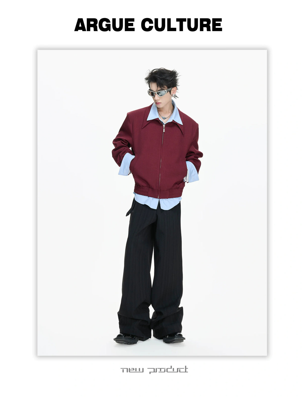 Deconstructed Faux-Layer Jacket | Tencel-Linen Blend - description image 8