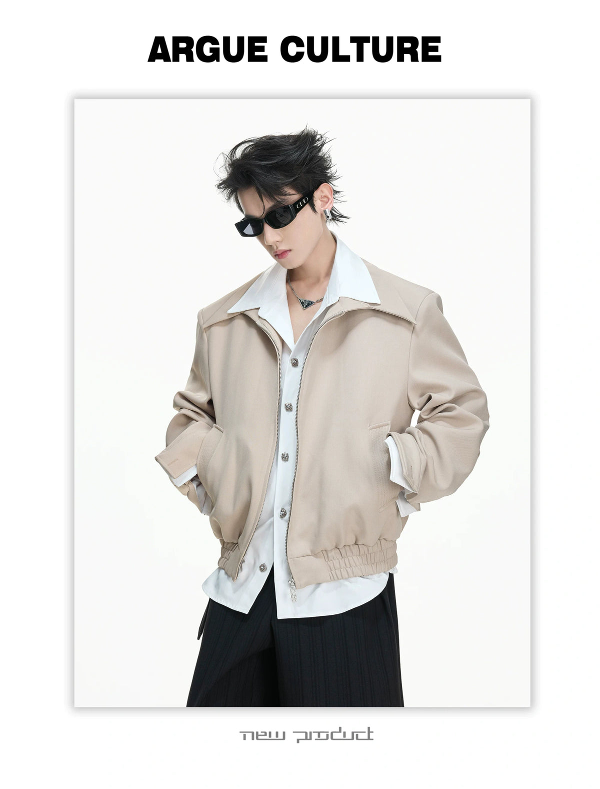Deconstructed Faux-Layer Jacket | Tencel-Linen Blend - description image 10