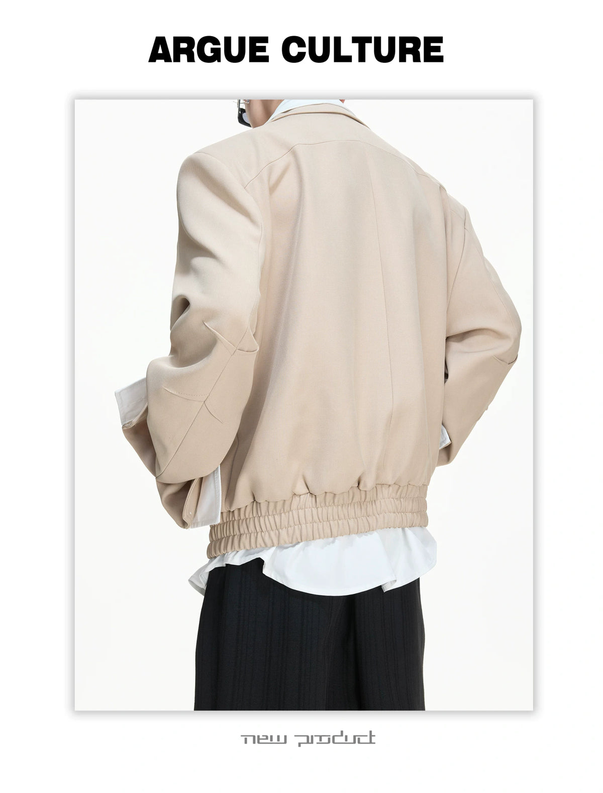 Deconstructed Faux-Layer Jacket | Tencel-Linen Blend - description image 11