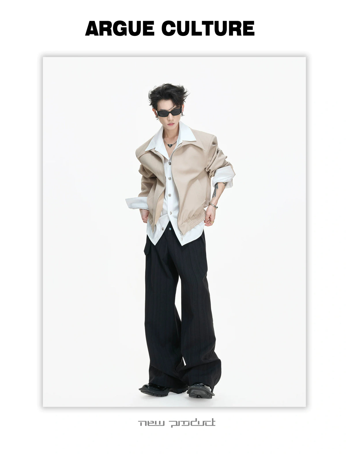 Deconstructed Faux-Layer Jacket | Tencel-Linen Blend - description image 12