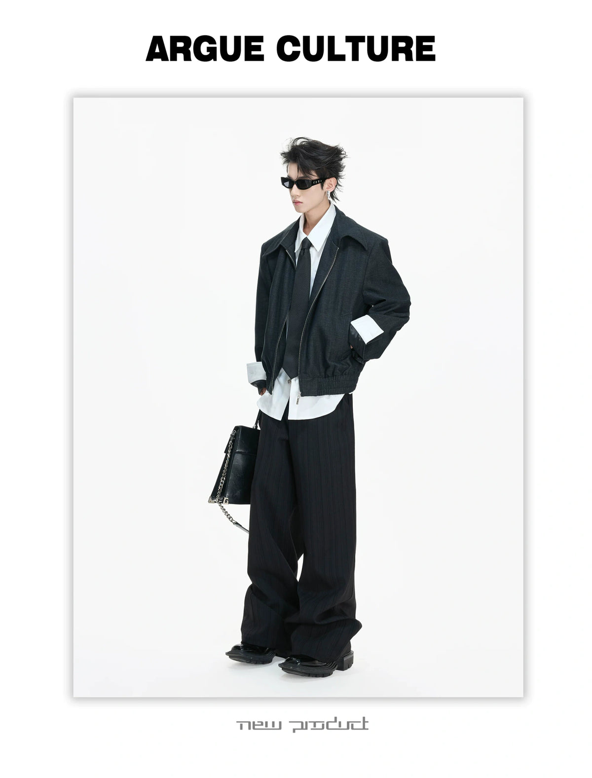 Deconstructed Faux-Layer Jacket | Tencel-Linen Blend - description image 14