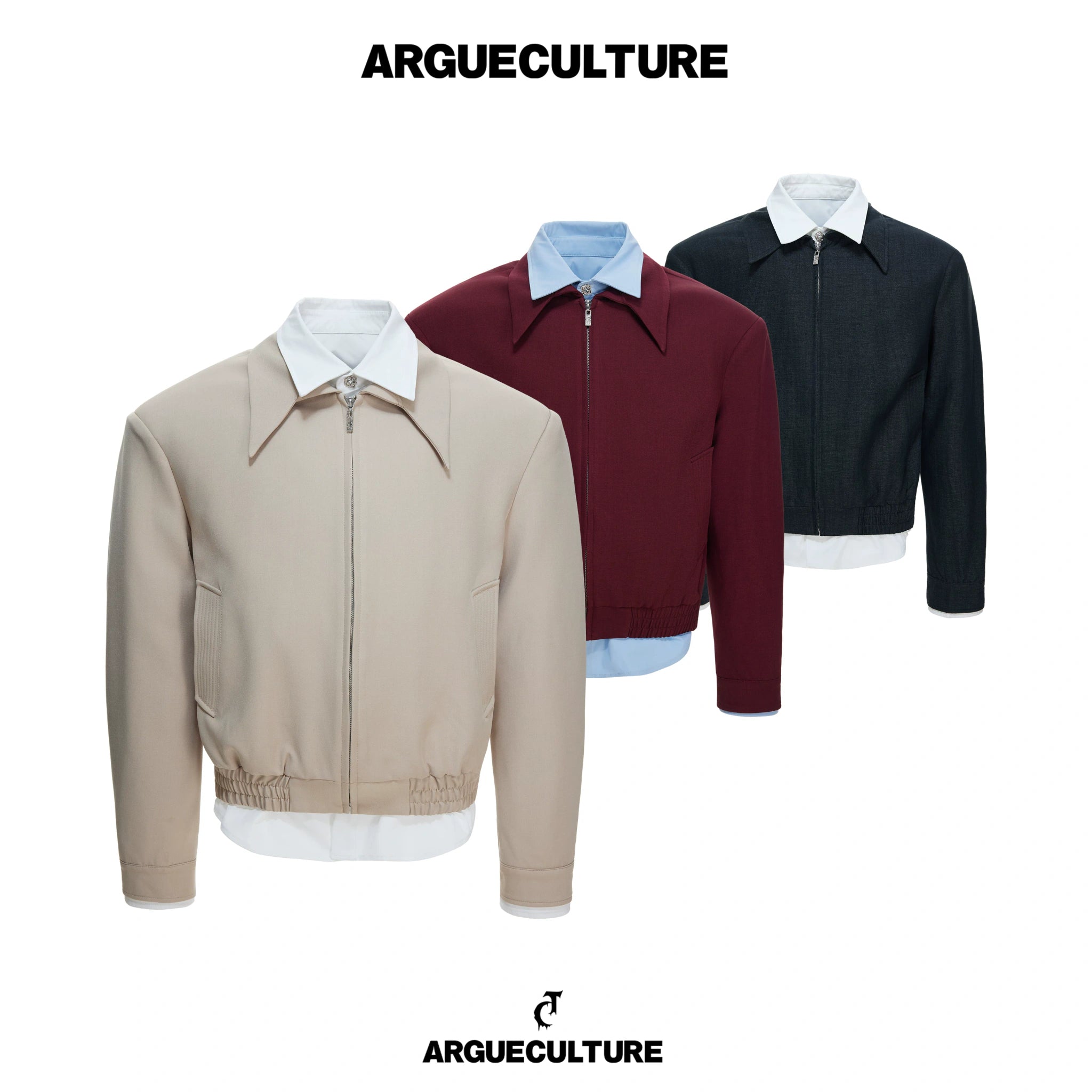 Deconstructed Faux-Layer Jacket | Tencel-Linen Blend - main image 1