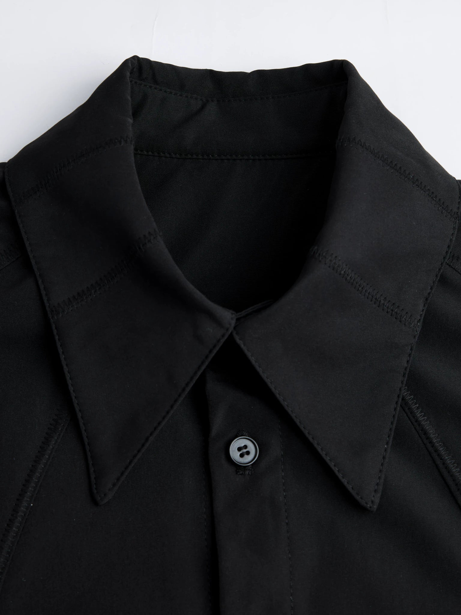 Relaxed Structured Shirt | Long-Sleeve Unisex Style - main image 4