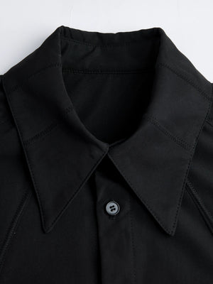 Relaxed Structured Shirt | Long-Sleeve Unisex Style - main image 4