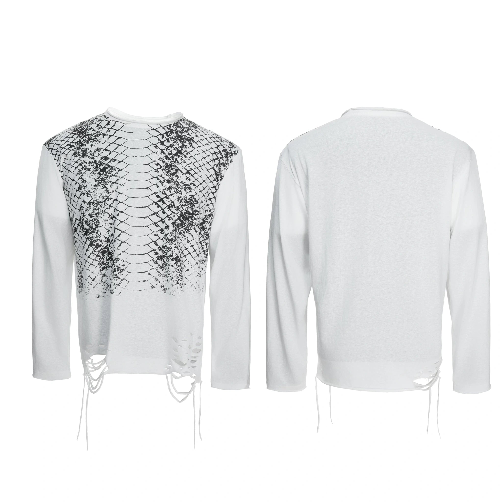 Gradient Python Print Long-Sleeve Tee | Avant-Garde - main image 3