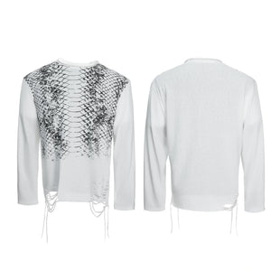 Gradient Python Print Long-Sleeve Tee | Avant-Garde - main image 3